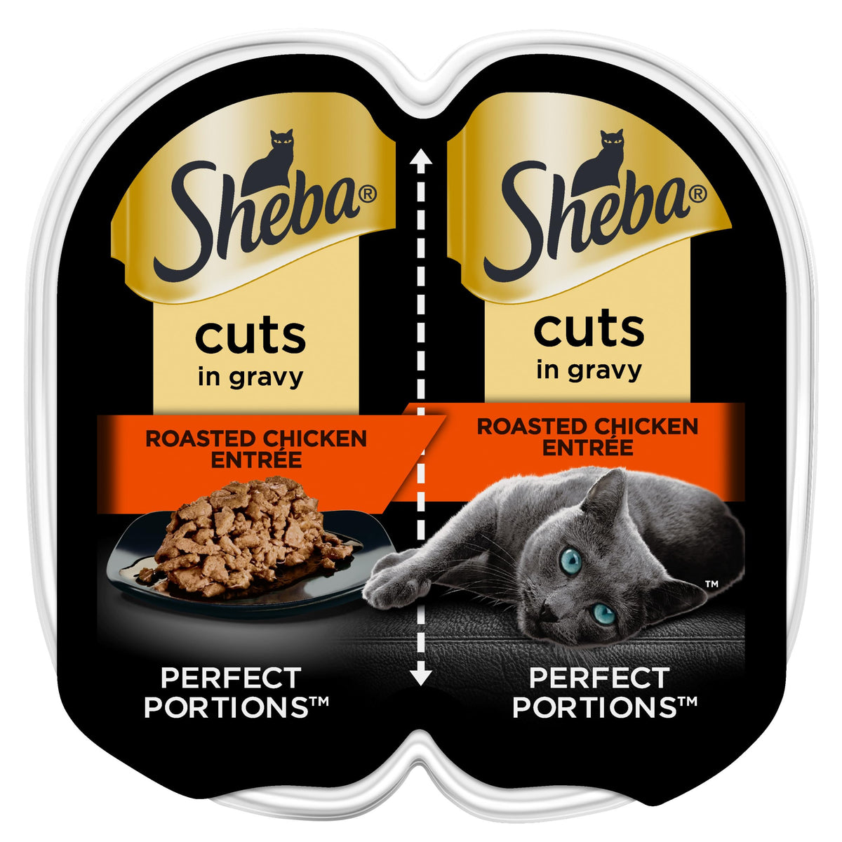 Sheba Perfect Portions Cuts in Gravy Wet Cat Food Multipack, 24 Trays