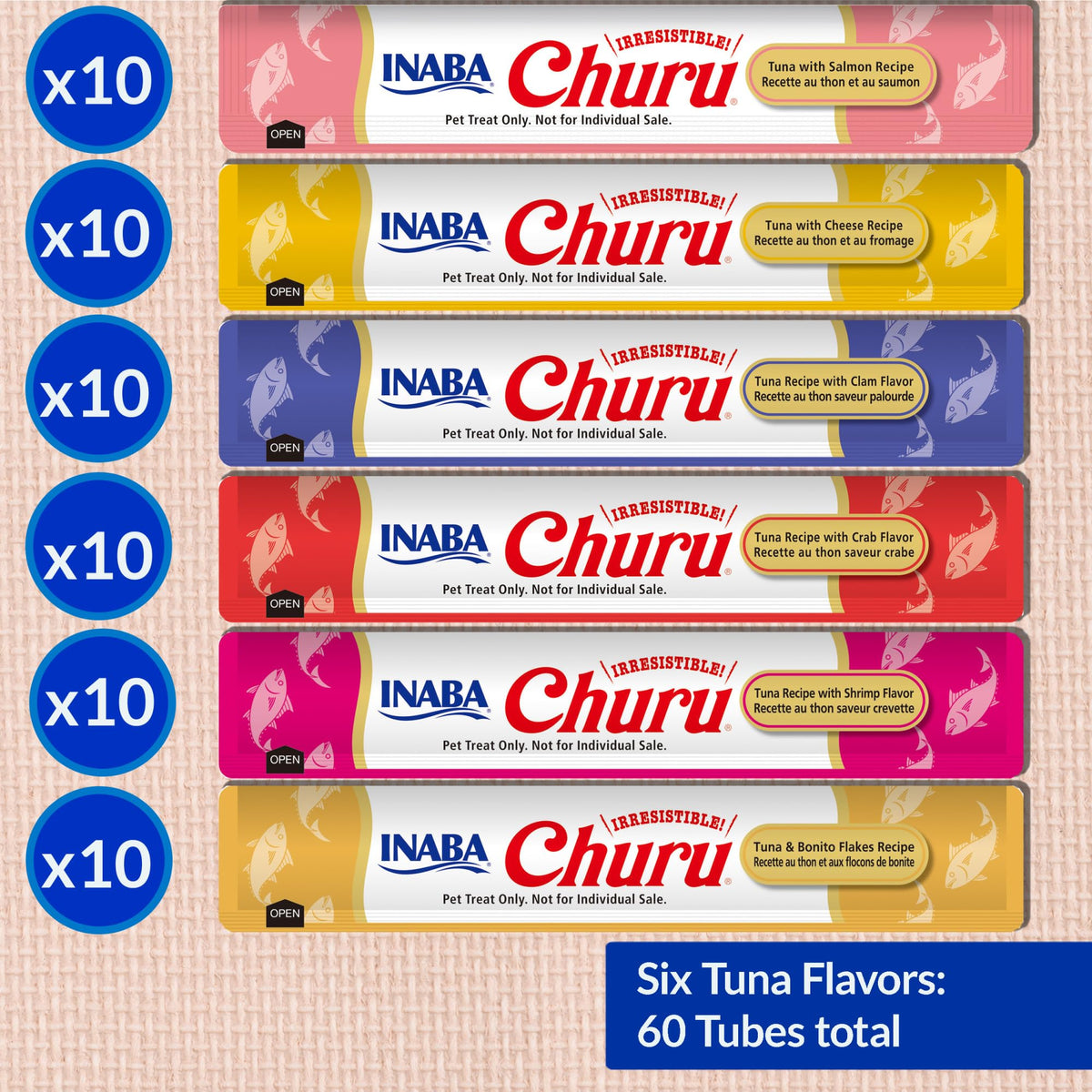 INABA Churu Lickable Cat Treats – Chicken Variety, 20 Tubes