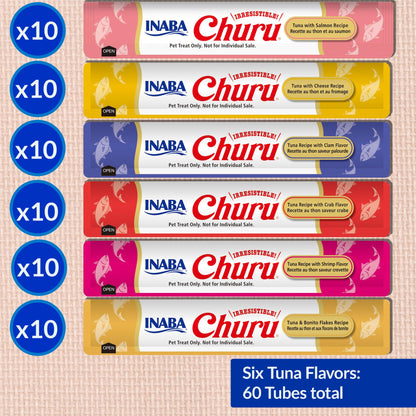 INABA Churu Lickable Cat Treats – Chicken Variety, 20 Tubes