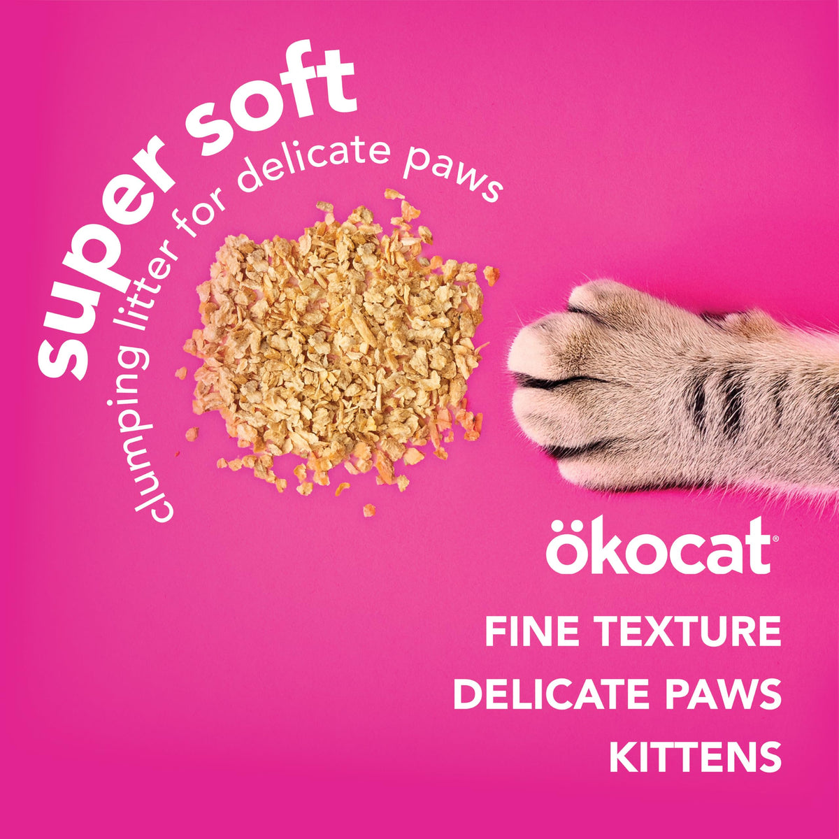 ökocat Low-Tracking Natural Wood Clumping Cat Litter, 14 lb