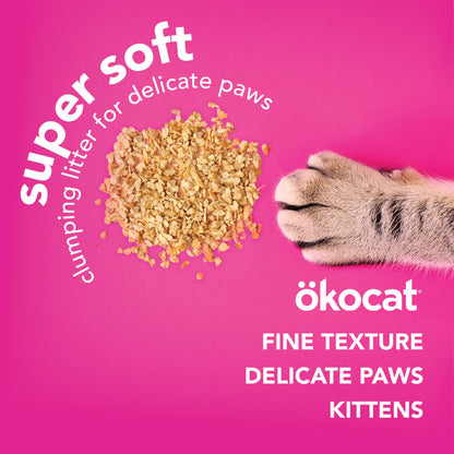 ökocat Low-Tracking Natural Wood Clumping Cat Litter, 14 lb