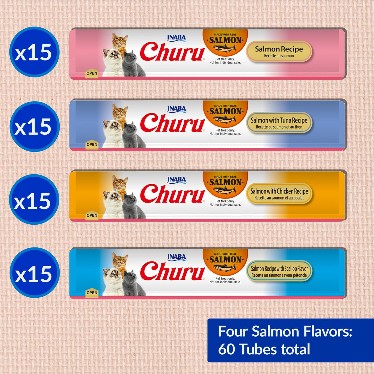INABA Churu Lickable Cat Treats – Chicken Variety, 20 Tubes