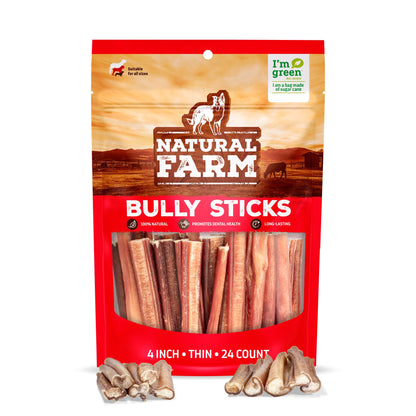 Odor-Free Bully Sticks 6 Inch – close-up detail view