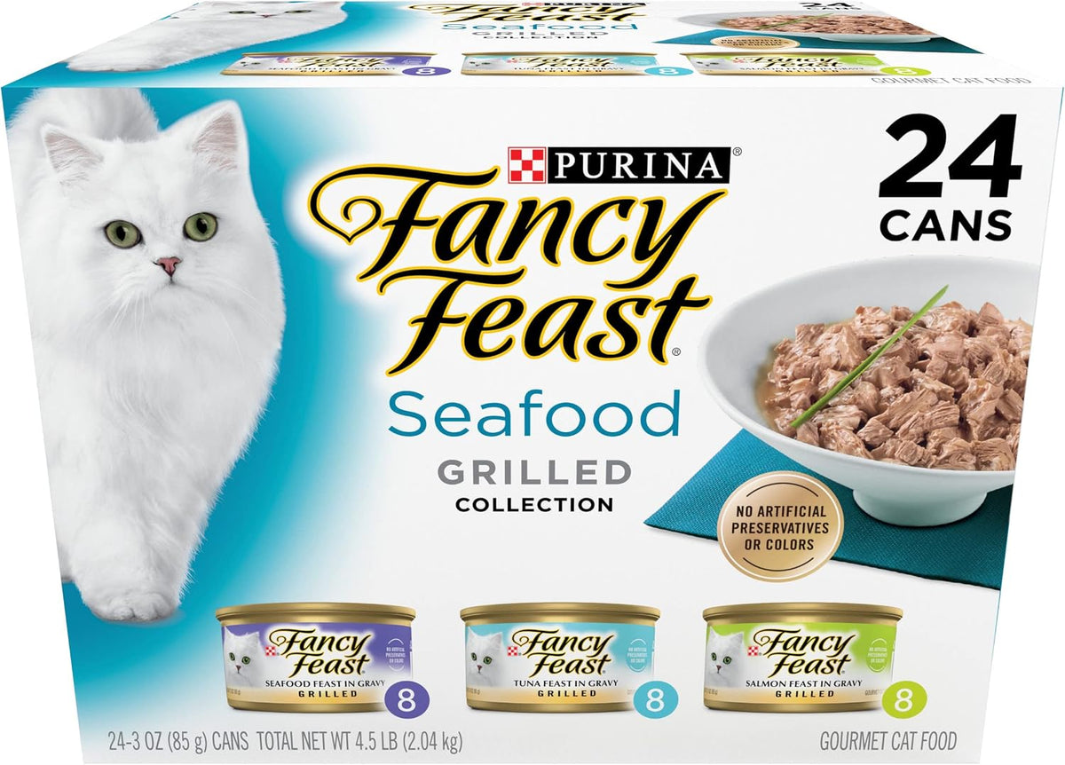 Fancy Feast Grilled Seafood Cat Food – main product view