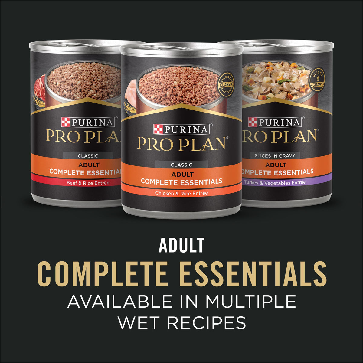 Purina Pro Plan Complete Essentials Chicken & Rice Dry Dog Food, 35 lb