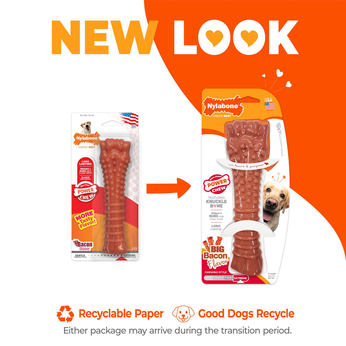 Nylabone Power Chew durable nylon bone for aggressive chewers