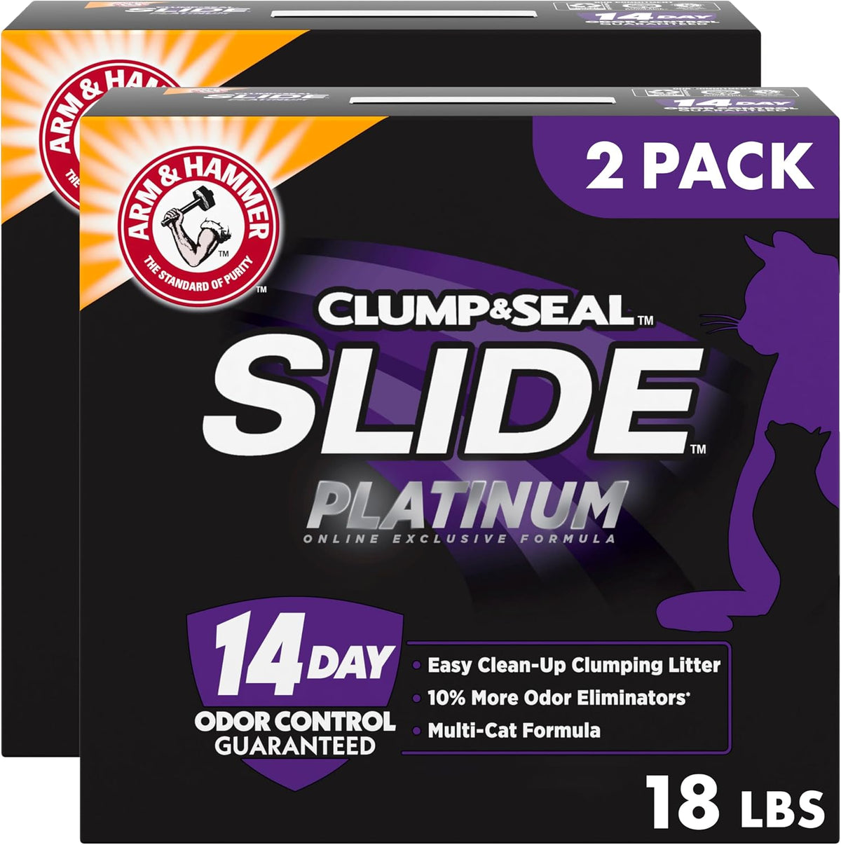 Arm and Hammer Slide Cat Litter – size reference view