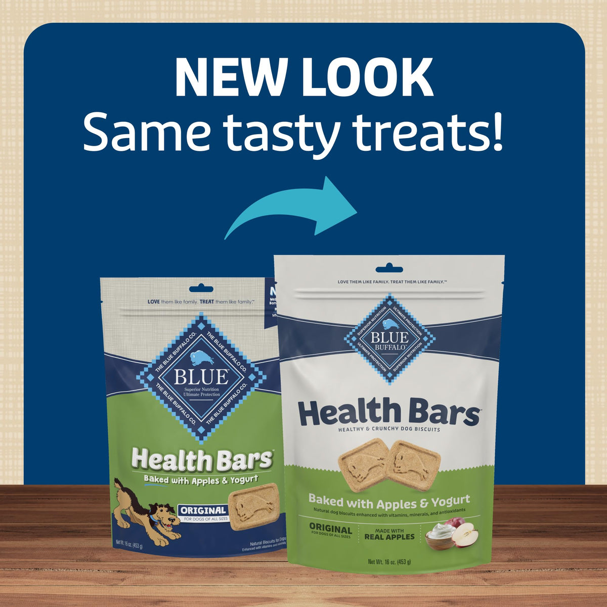 Blue Buffalo Health Bars Apple & Yogurt Dog Biscuits, 3.5 lb