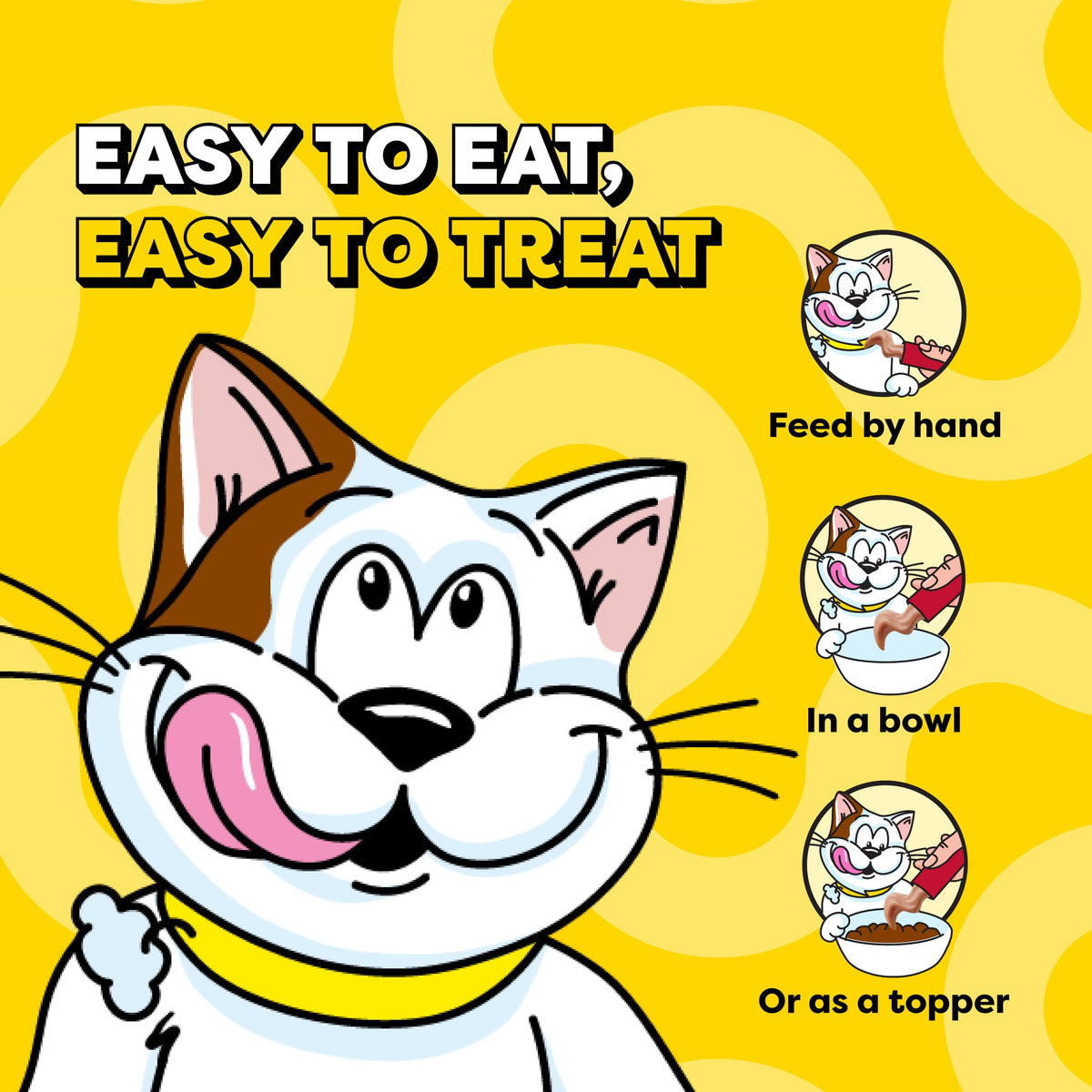 Temptations Creamy Purée Lickable Cat Treats – Seafood Variety, 48 Count
