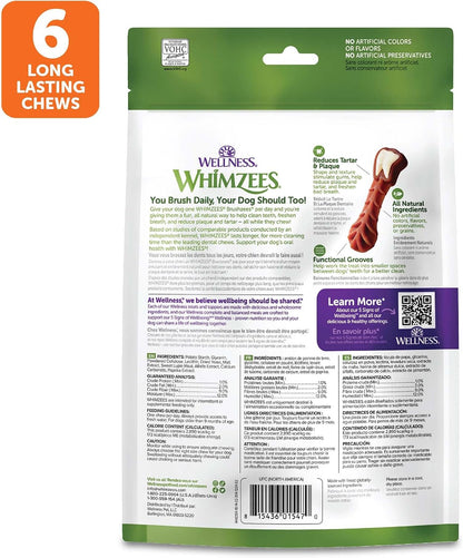 Whimzees Brushzees dental dog chews small 24 count