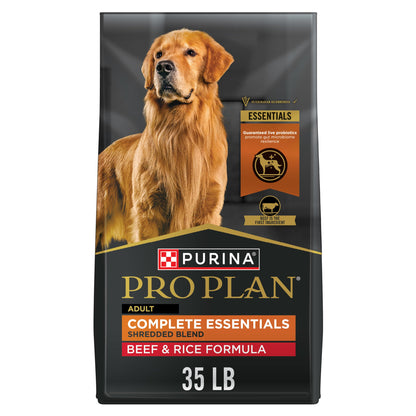 Purina Pro Plan Complete Essentials Chicken & Rice Dry Dog Food, 35 lb