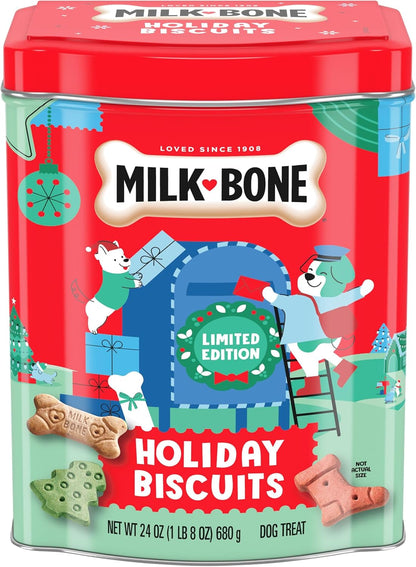 Milk-Bone Limited Edition Holiday Biscuits collectible tin, 24 oz