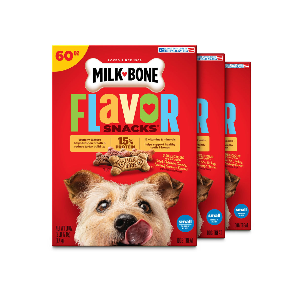 Milk-Bone Flavor Snacks Mini Dog Biscuits, 36 oz