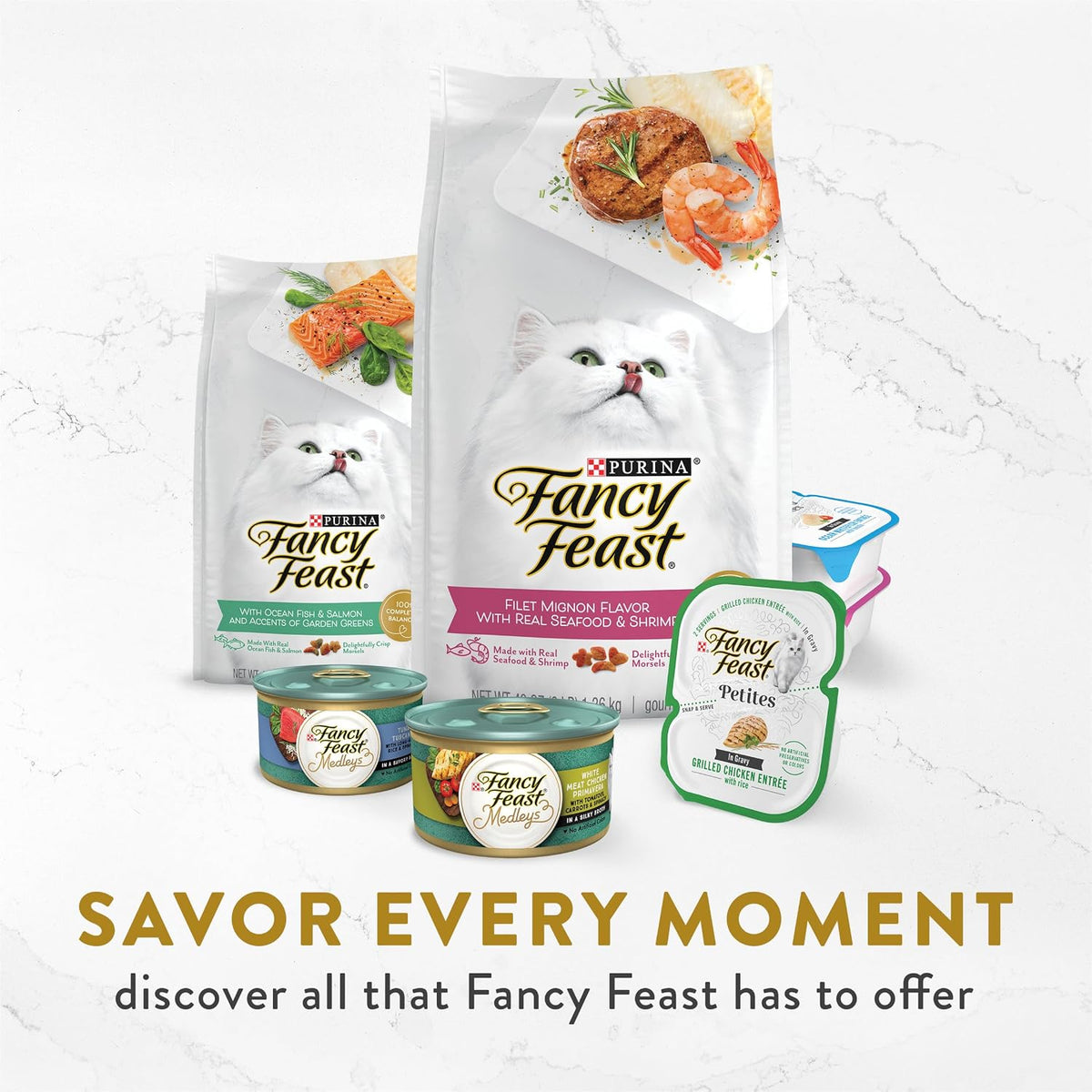 Fancy Feast Broths Seafood – product in hand view