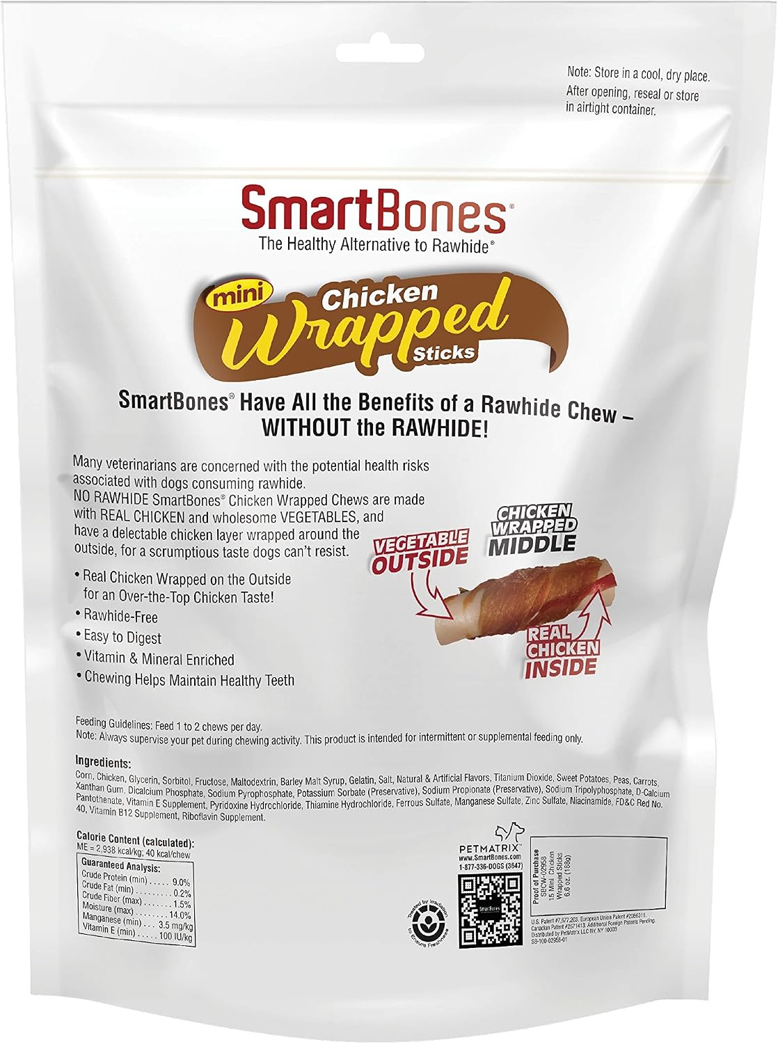 SmartBones rawhide-free chews with real chicken