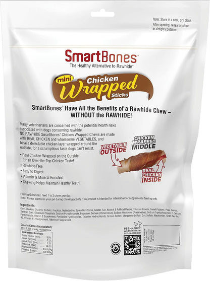 SmartBones rawhide-free chews with real chicken