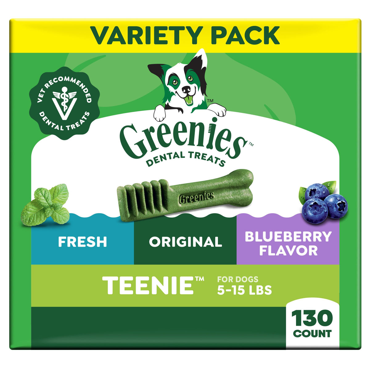 Greenies Teenie Dental Treats Mint – close-up detail view