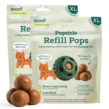 WOOF Pupsicle Refill Pops – detail close-up view