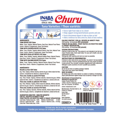 INABA Churu Lickable Cat Treats – Chicken Variety, 20 Tubes