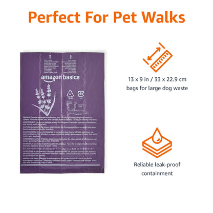 Amazon Basics Leak-Proof Dog Poop Bags with Dispenser, 900 Count