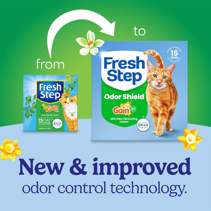 Fresh Step Odor Shield Multi Cat Clumping Cat Litter, 14 lb.