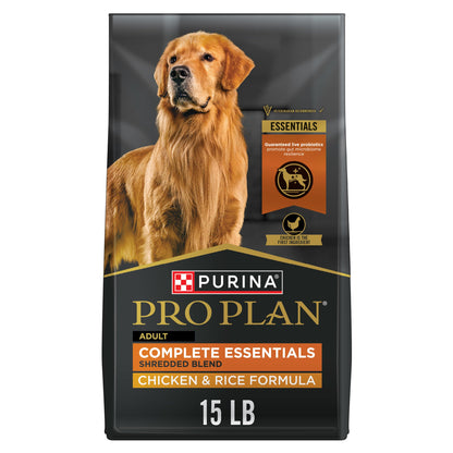 Purina Pro Plan Complete Essentials Chicken & Rice Dry Dog Food, 35 lb
