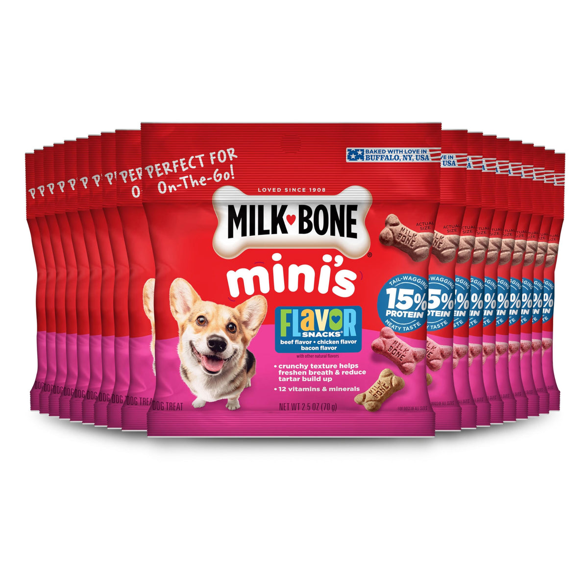 Milk-Bone Flavor Snacks Mini Dog Biscuits, 36 oz