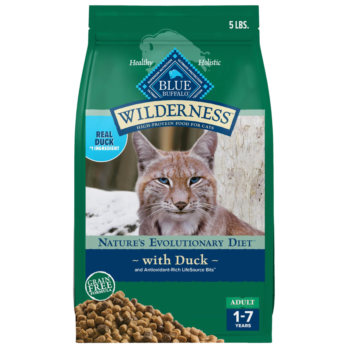Blue Buffalo Wilderness Chicken Grain-Free Dry Cat Food, 12 lb