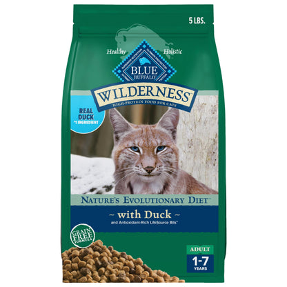 Blue Buffalo Wilderness Chicken Grain-Free Dry Cat Food, 12 lb