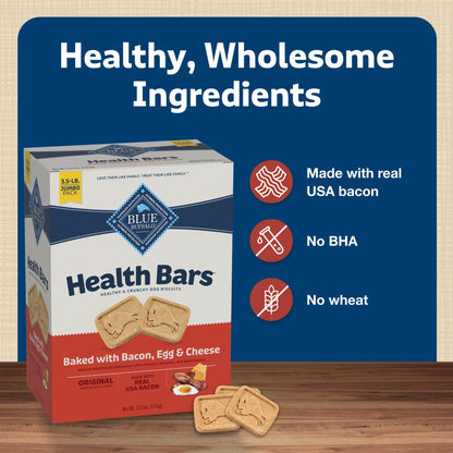 Blue Buffalo Health Bars Apple & Yogurt Dog Biscuits, 3.5 lb