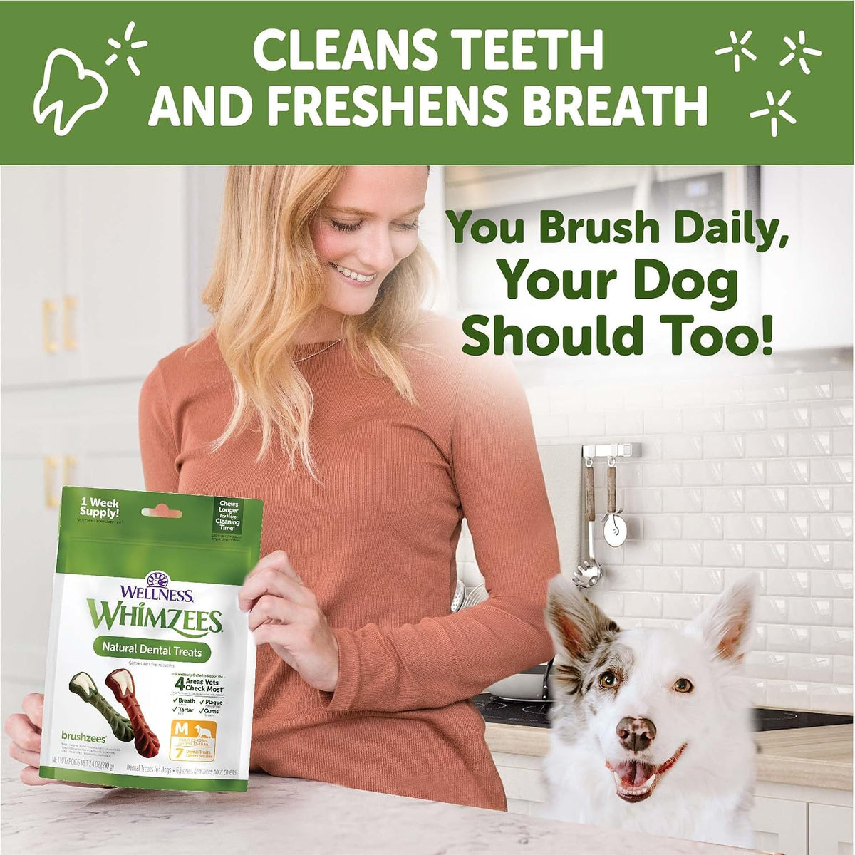 Whimzees natural dental treats for dogs
