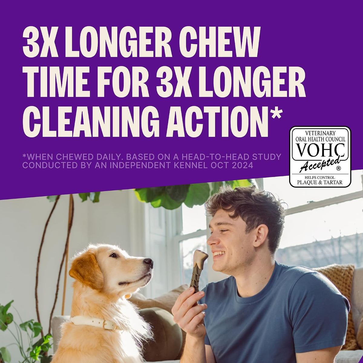 Whimzees Brushzees VOHC accepted dental chews