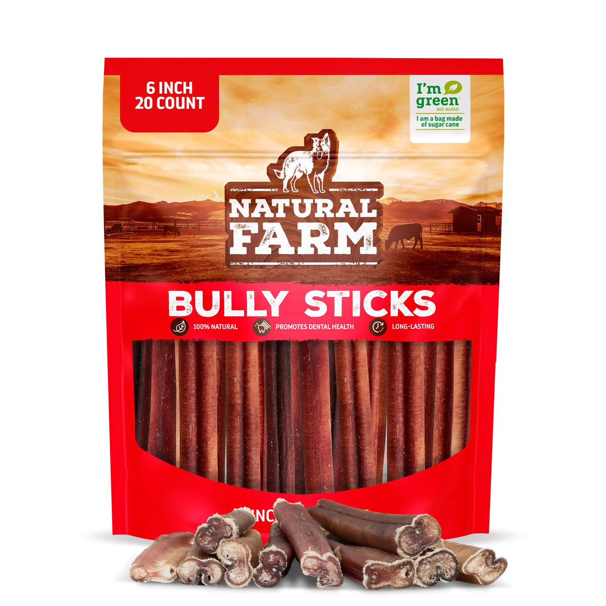 Odor-Free Bully Sticks 6 Inch – group view