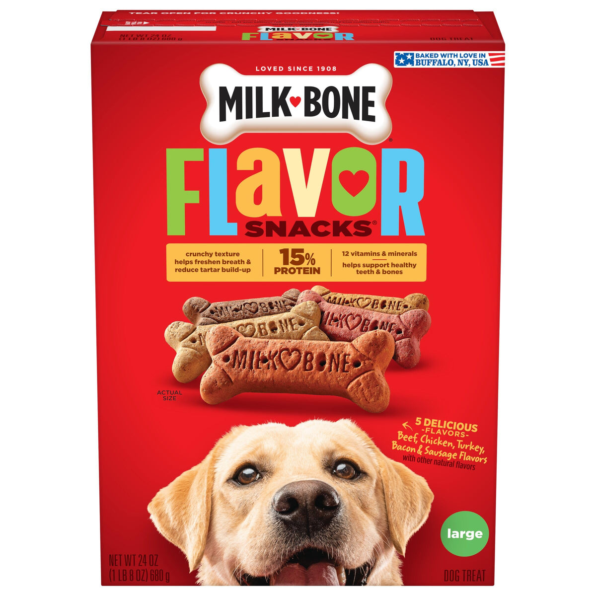 Milk-Bone Flavor Snacks Mini Dog Biscuits, 36 oz