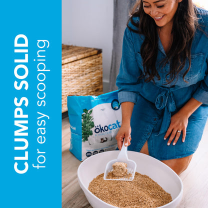 ökocat Low-Tracking Natural Wood Clumping Cat Litter, 14 lb