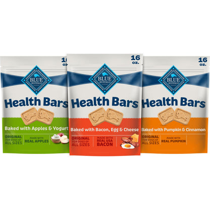 Blue Buffalo Health Bars Apple & Yogurt Dog Biscuits, 3.5 lb