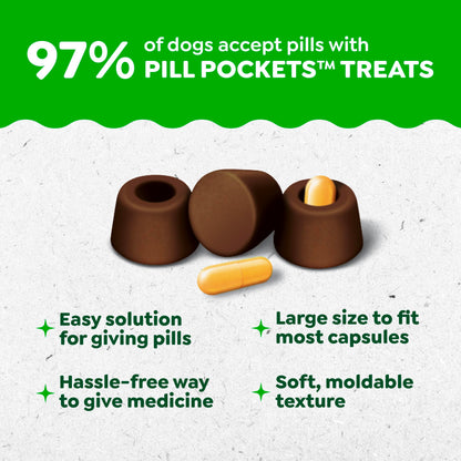Greenies Pill Pockets for Large Dogs – Chicken Flavor, 15.8 oz