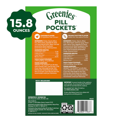 Greenies Pill Pockets for Large Dogs – Chicken Flavor, 15.8 oz