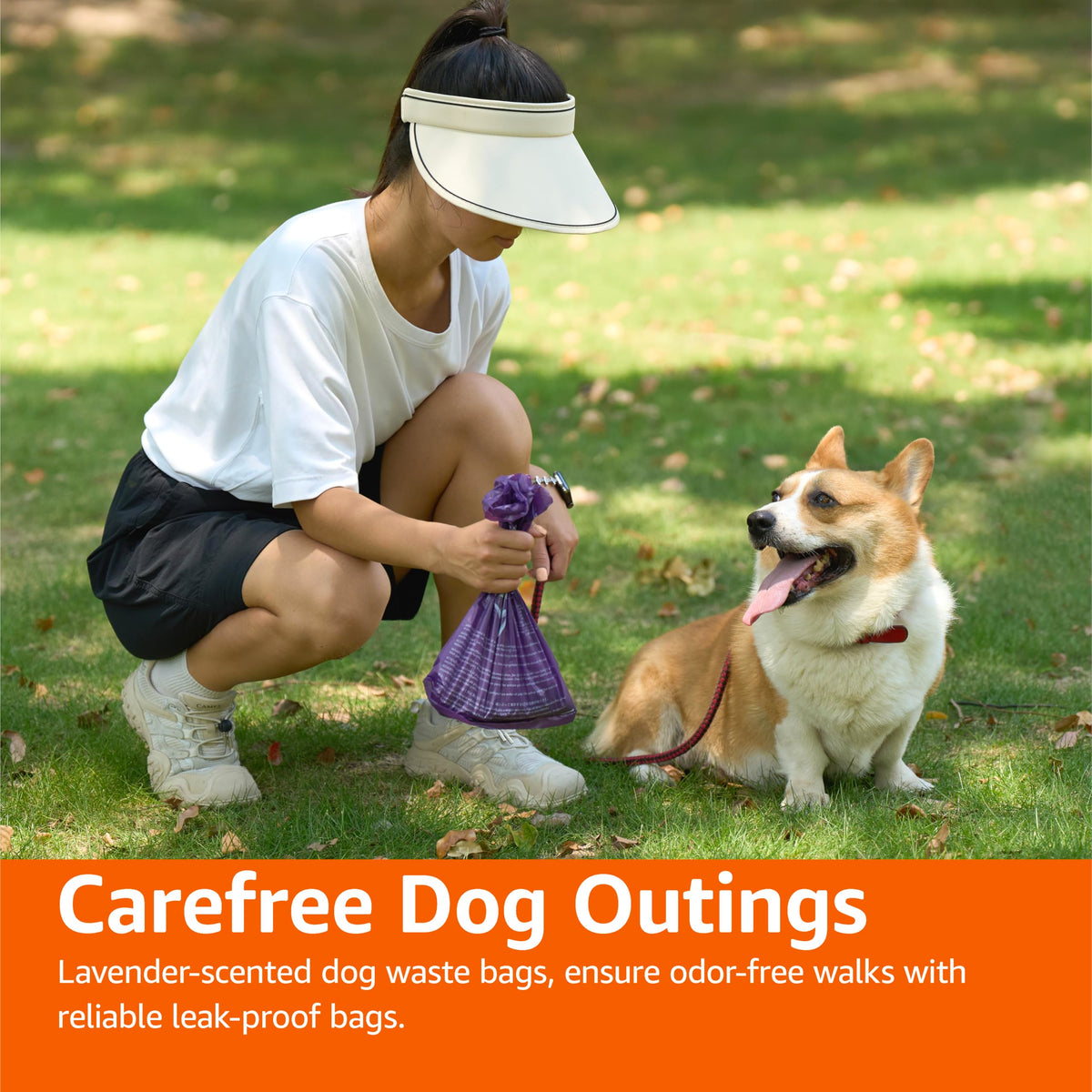 Amazon Basics Leak-Proof Dog Poop Bags with Dispenser, 900 Count