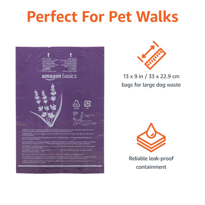 Amazon Basics Leak-Proof Dog Poop Bags with Dispenser, 900 Count