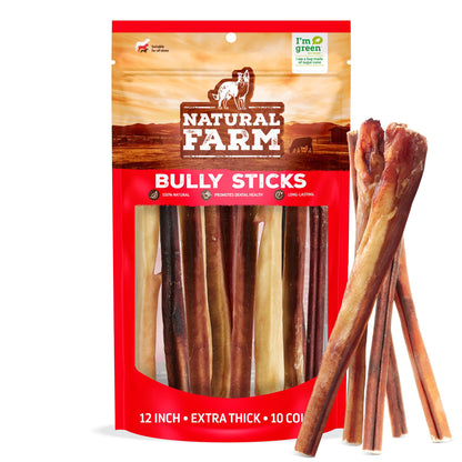 Odor-Free Bully Sticks 6 Inch – front angle view
