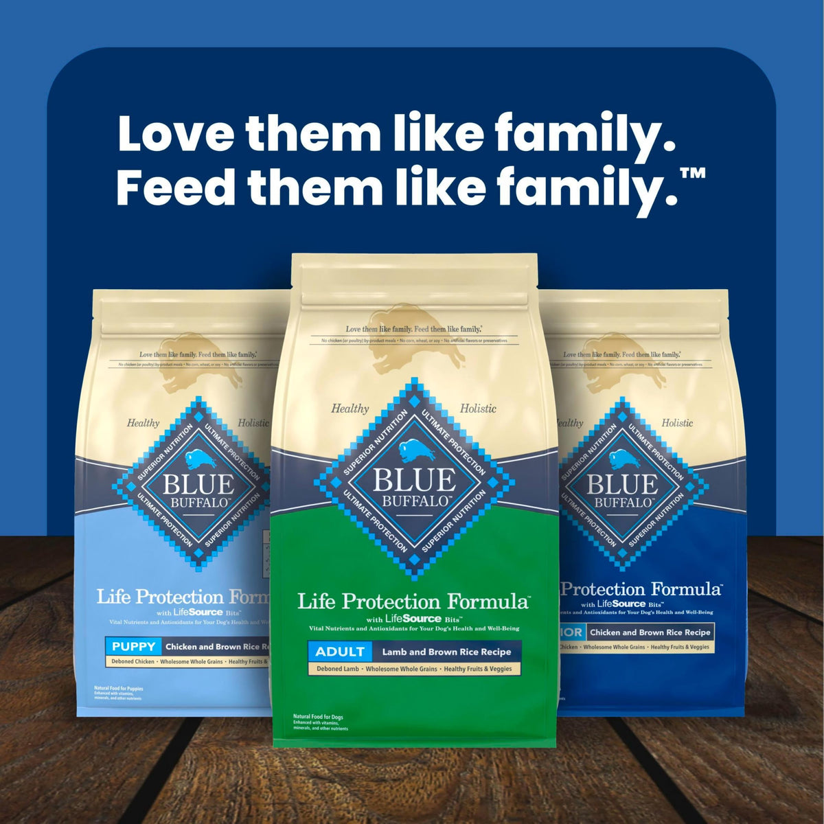 Blue Buffalo Life Protection Adult Dry Dog Food – Chicken & Brown Rice, 5 lb