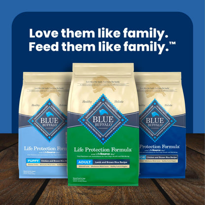 Blue Buffalo Life Protection Adult Dry Dog Food – Chicken & Brown Rice, 5 lb