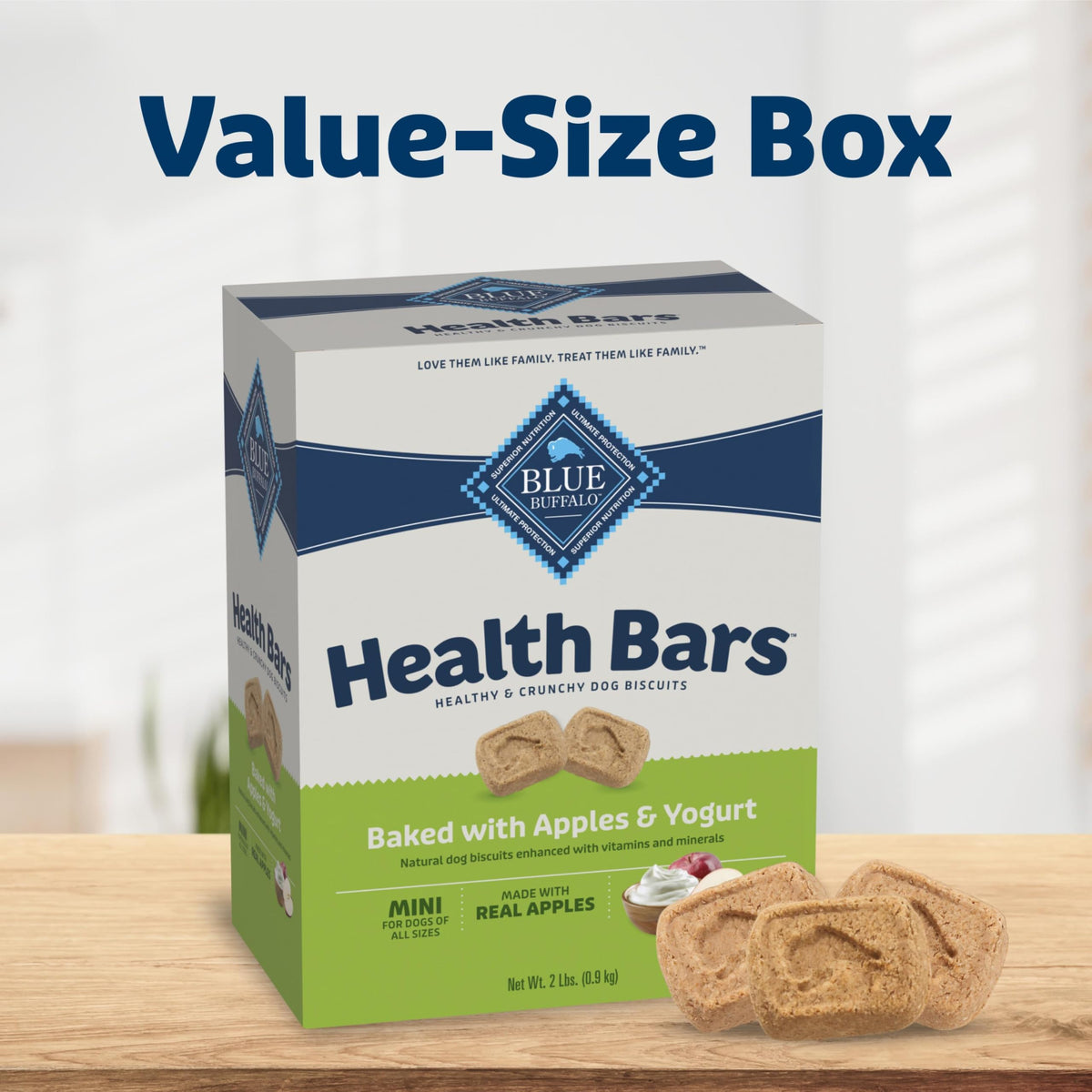 Blue Buffalo Health Bars Apple & Yogurt Dog Biscuits, 3.5 lb