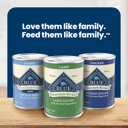 Blue Buffalo Homestyle Recipe Wet Dog Food Variety Pack, 6 Count