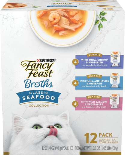 Fancy Feast Broths Seafood – main product view