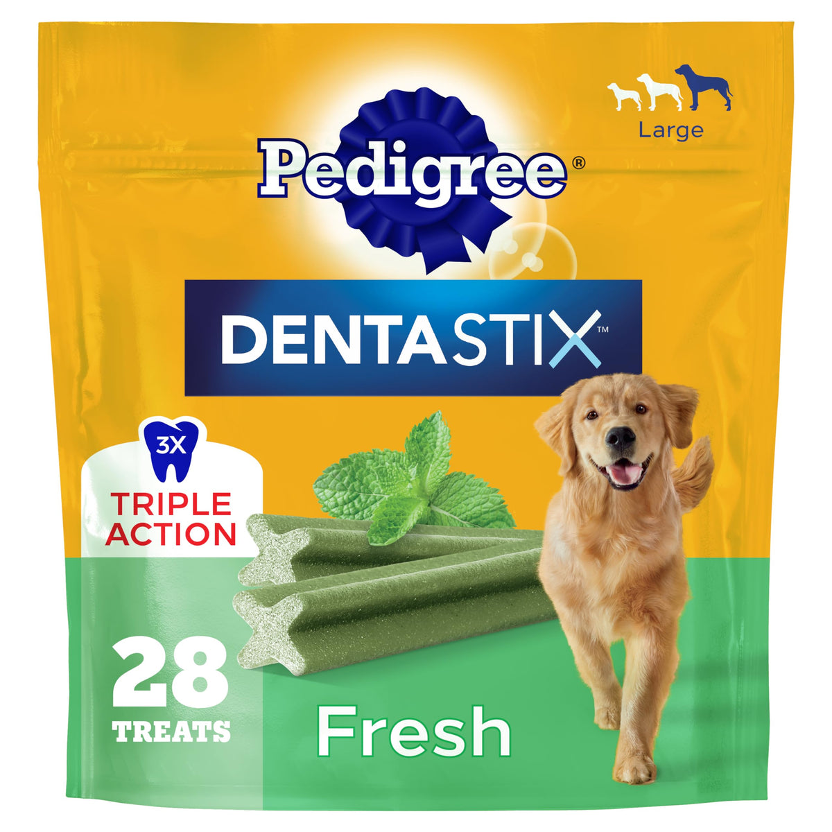 Pedigree Dentastix Large Dog Treats – angle detail view