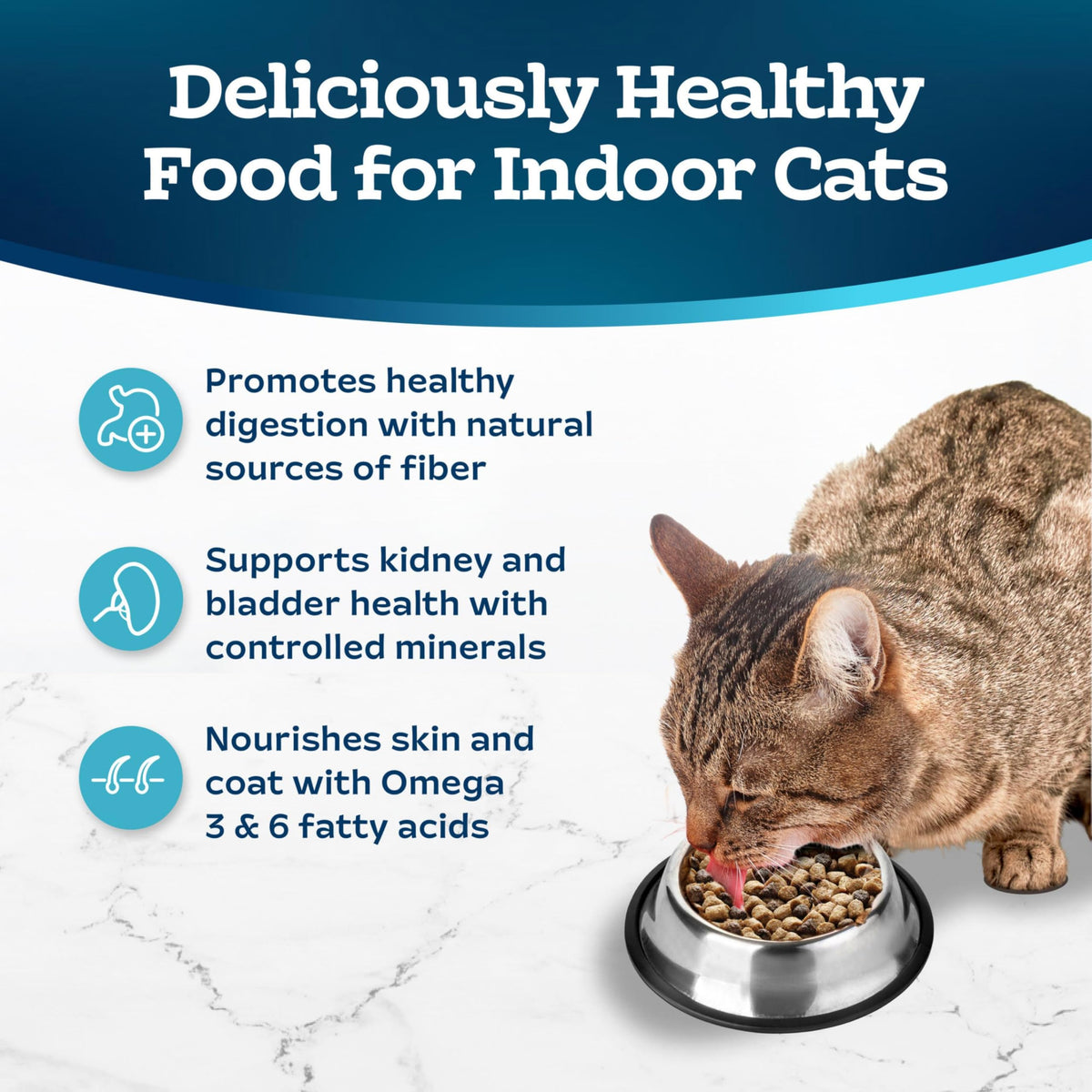 Blue Buffalo Tastefuls Chicken Dry Cat Food for Adult Indoor Cats, 7 lb