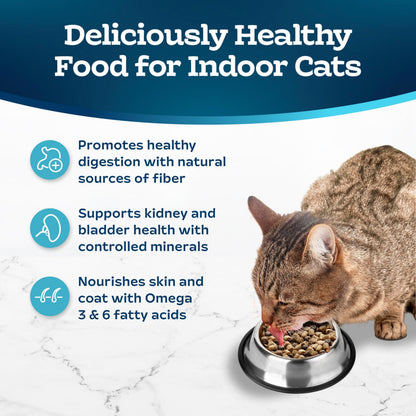 Blue Buffalo Tastefuls Chicken Dry Cat Food for Adult Indoor Cats, 7 lb