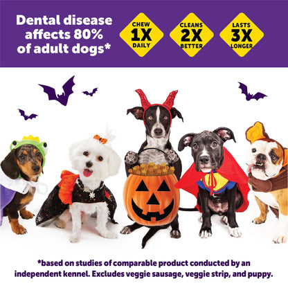 WHIMZEES Holiday Dog Dental Treats – Medium, 6 Count